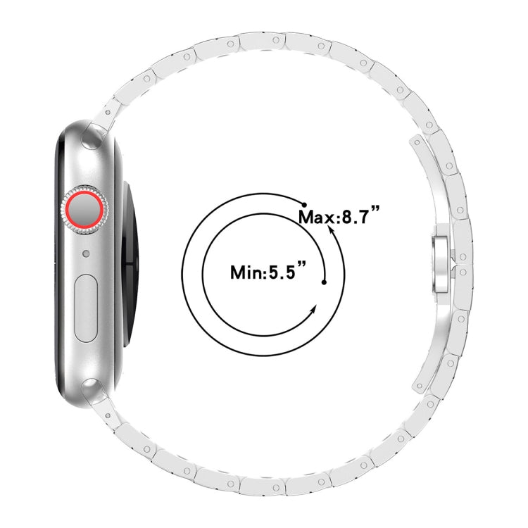 Sandsberg | Für Apple Watch Series 3 38mm Twill Edelstahl Armband (Gold)