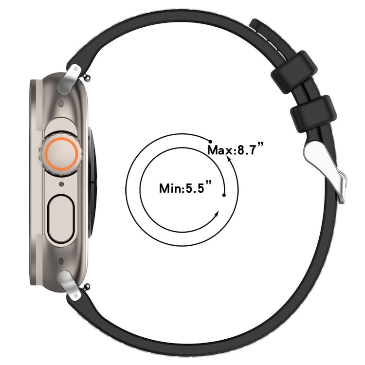 Sandsberg | Für Apple Watch Series 9 41mm Ordentliche Schnalle Hybrid Nylon Geflochtenes Silikon Uhrenarmband (Grün)