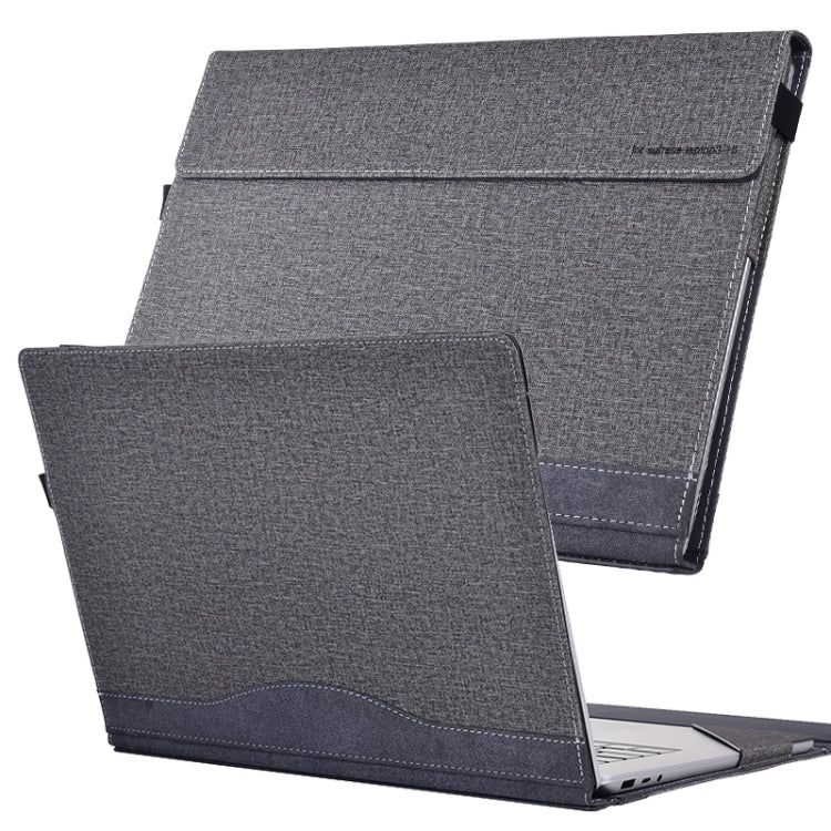 Für Lenovo ThinkPad X1 Carbon 14 Gen 5 Stofftextur Laptop-Leder-Schutzhülle (Space Ash)