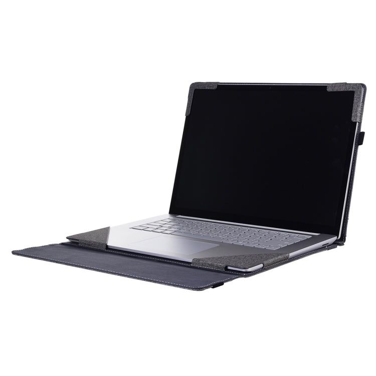 Für Lenovo ThinkPad X1 Carbon 14 Gen 5 Stofftextur Laptop-Leder-Schutzhülle (Space Ash)