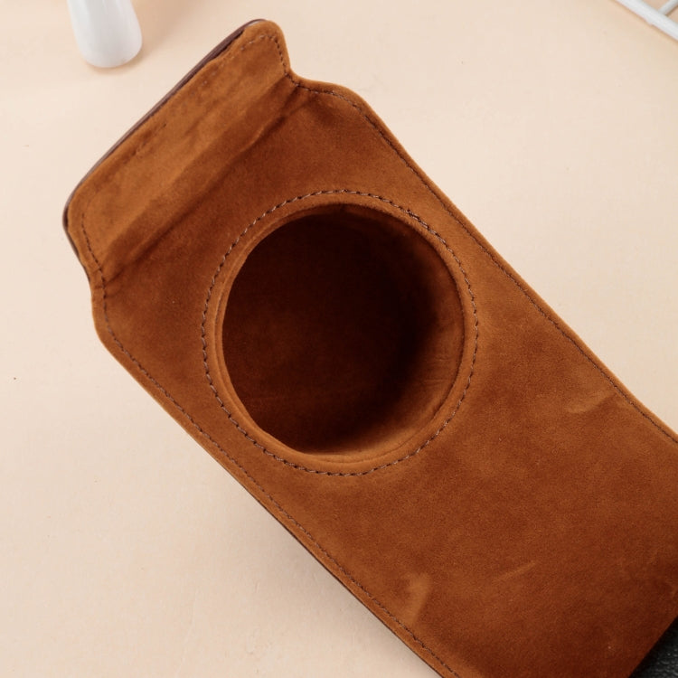 For FUJIFILM X100VI Full Body Leather Camera Case Bag with Strap(Coffee)