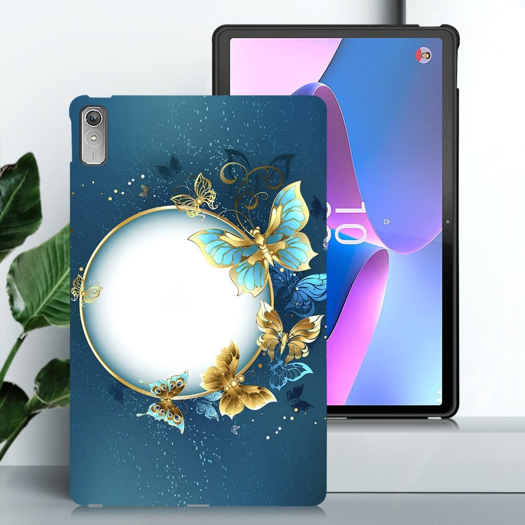 Sandsberg | Für Lenovo Tab P11 Gen 2 Farbmalerei Muster Smart Tablet TPU Hülle (Schmetterlingskreis)
