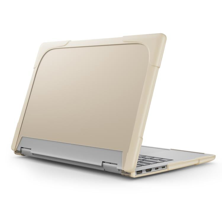 Für HP ENVY X360-14 2024 TPU + PC Zweifarbige Anti-Fall-Laptop-Schutzschale (Khaki)