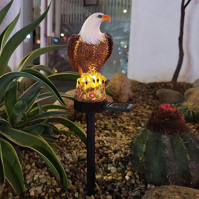 Sandsberg | Garten-Eule-Papagei-Statue LED Solarlicht Außen wasserdicht Rasenlampe
