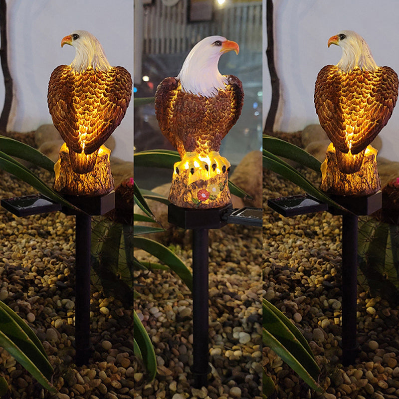 Sandsberg | Garten-Eule-Papagei-Statue LED Solarlicht Außen wasserdicht Rasenlampe