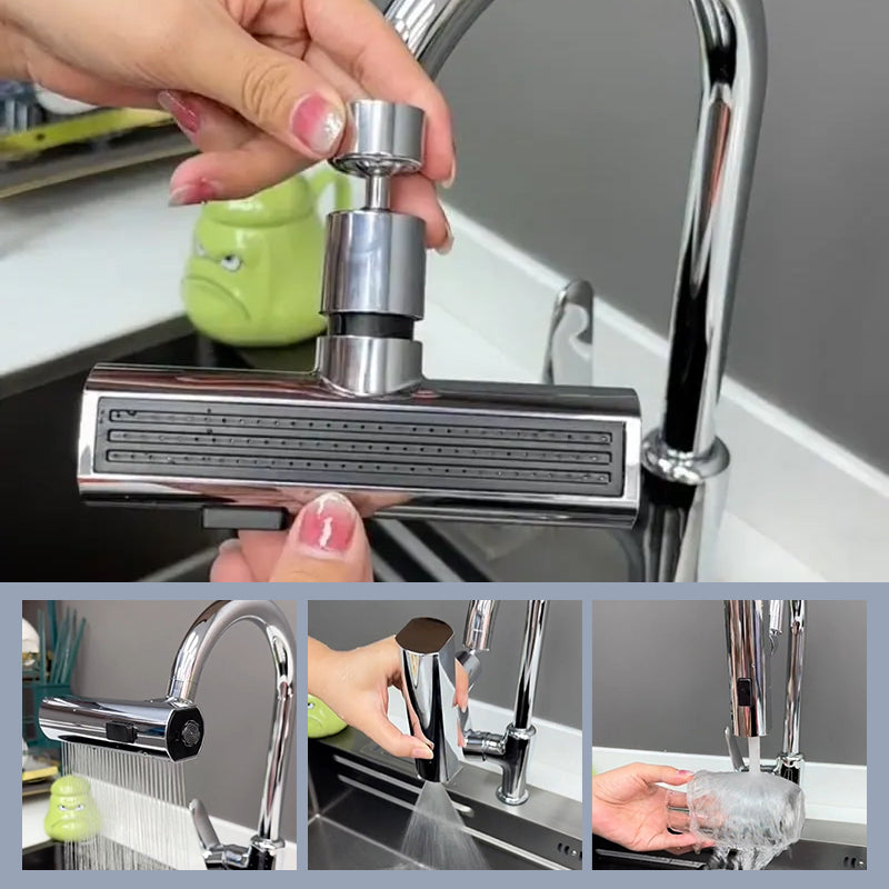 Multifunktionale drehbare Wasserfall-Küchenarmatur