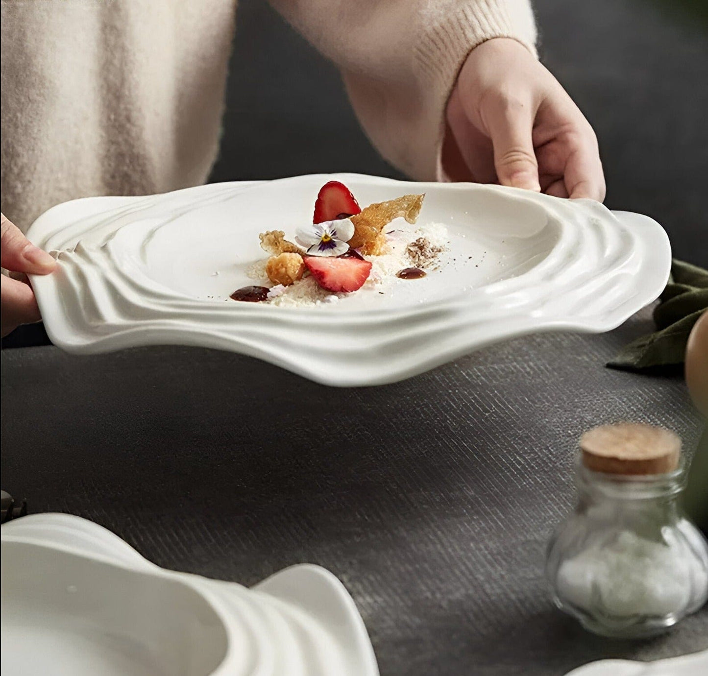 Kreatives faltbares Teller-Serviertablett