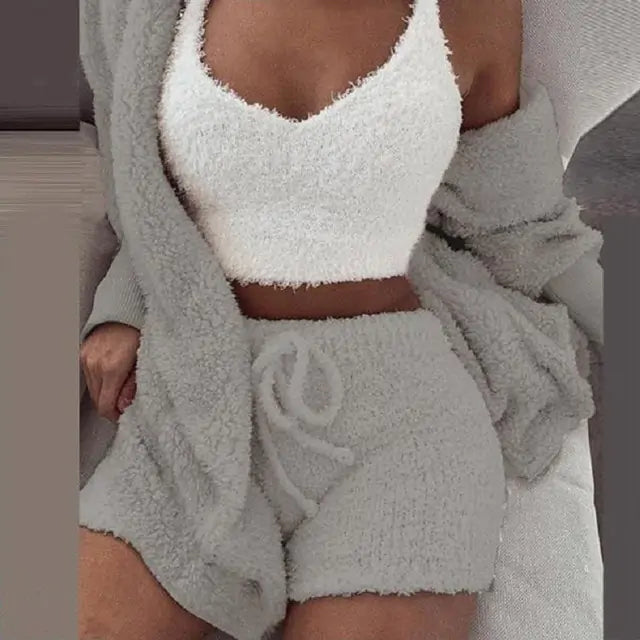 Flanellvelours-Pyjama-Set