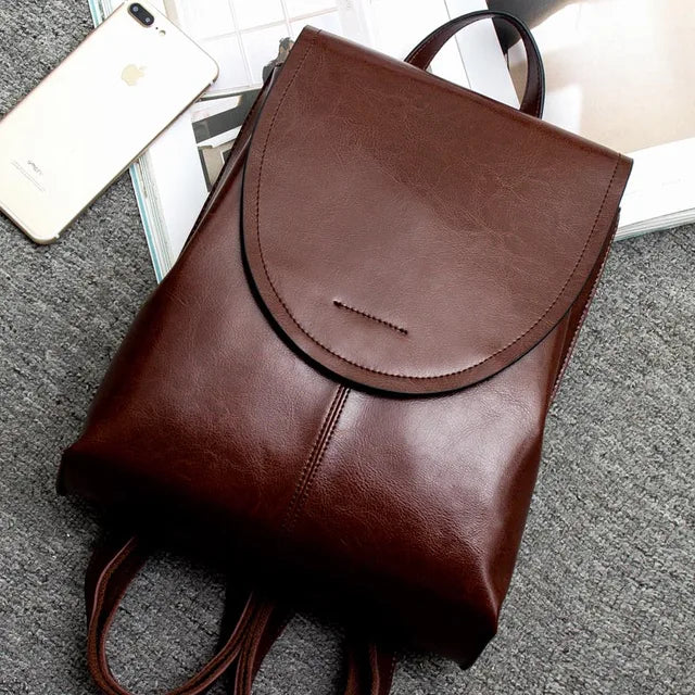 Trendiger Leder Rucksack für Frauen - Stilvoll, Vielseitig & Nachhaltig