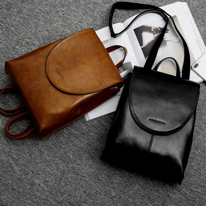 Trendiger Leder Rucksack für Frauen - Stilvoll, Vielseitig & Nachhaltig