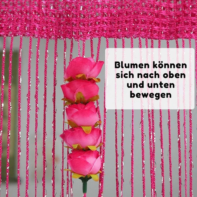 FloralGrace - Rosenfaden-Türvorhang