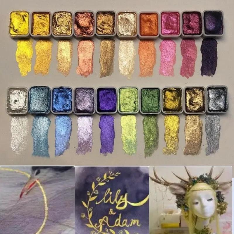ArtShine™ | perlenfarbene Gouache-Pigmente | 50% RABATT