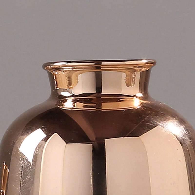 Sandsberg Spiegelnde Gradient-Gold-Vase | Modernes Design | Dekoratives Highlight für Zuhause