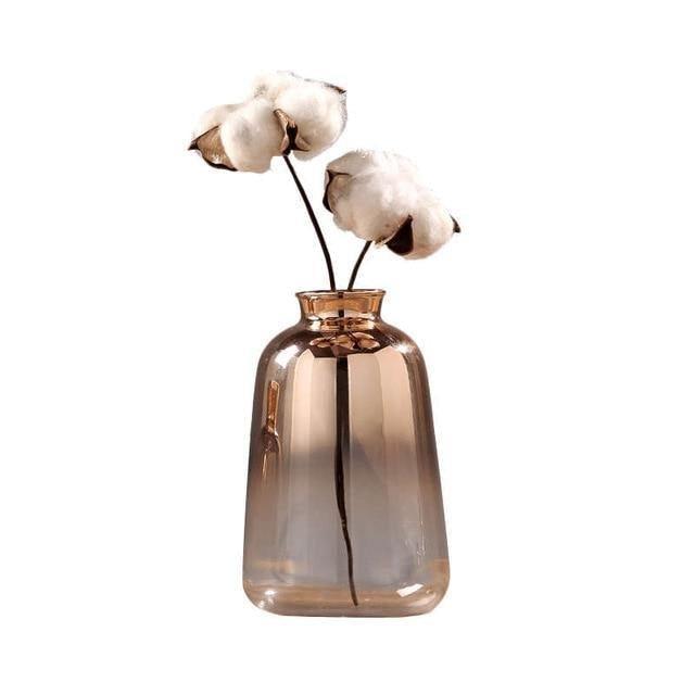 Sandsberg Spiegelnde Gradient-Gold-Vase | Modernes Design | Dekoratives Highlight für Zuhause