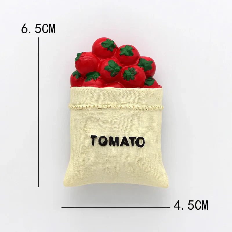 Sandsberg | Bionic Food Kühlschrankmagnet 3D kreative Cartoon Heimdekoration magnetischer süßer Kühlschrankmagnet magnetischer Aufkleber Kraft Nachricht