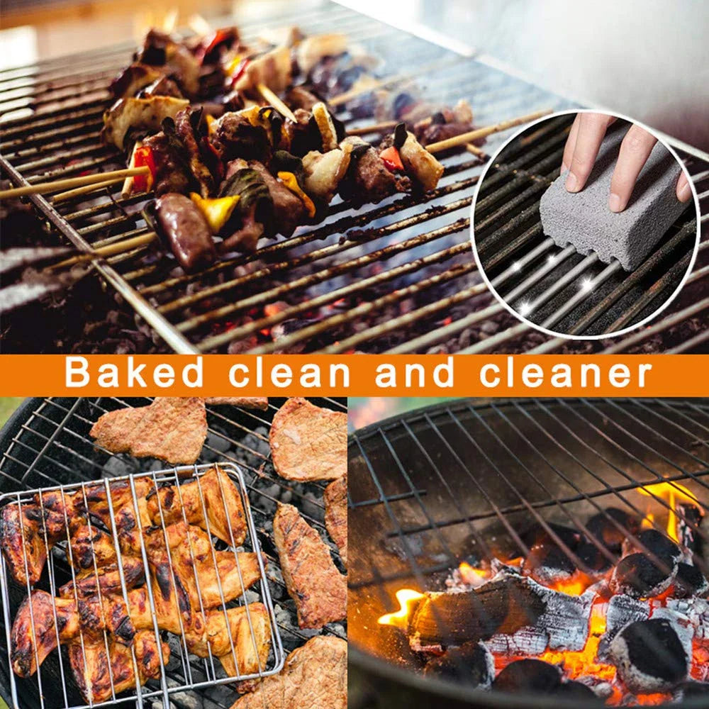 BBQ Grill Reinigungsblock | Grill Reinigungsstein | Roste Flecken Fett Reiniger | BBQ Werkzeuge & Küchendekor Gadgets