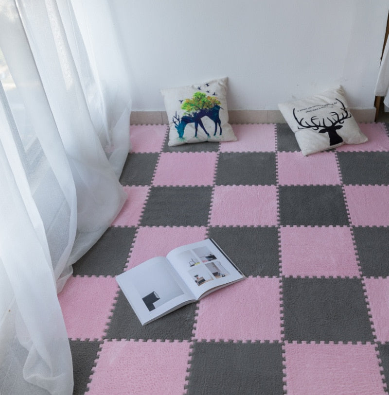Four Seasons Universal Wildleder Bodenmatte Nähte Schlafzimmer Wand-zu-Wand Teppichboden Nachttisch Prinzessin Zimmer Teppich Teetisch Tatami