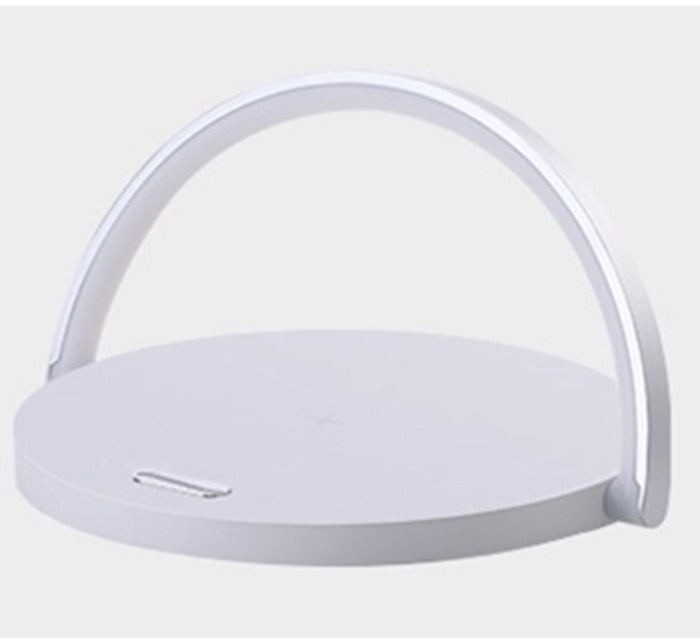 Bowlight Design™ - Stilvolle 3-in-1 Nachttischlampe mit Qi-Ladegerät