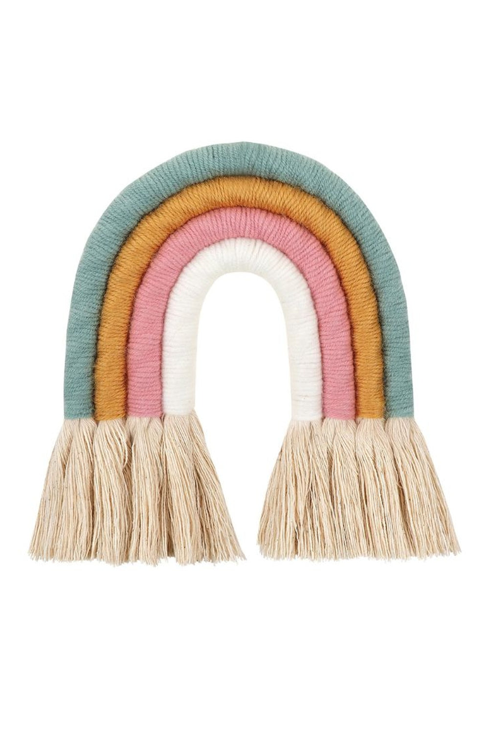 Makramee Regenbogen Wandbehang