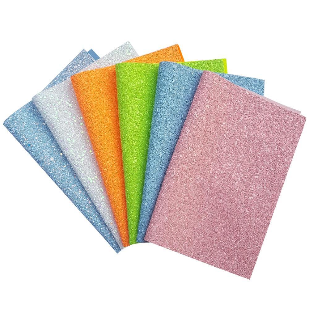 Sandsberg | Regenboog Sprankel Faux Leather Knutselvellen voor Creatieve Projecten