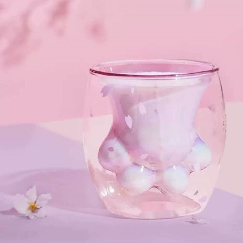 Kirschblüten Katzenpfote Becher