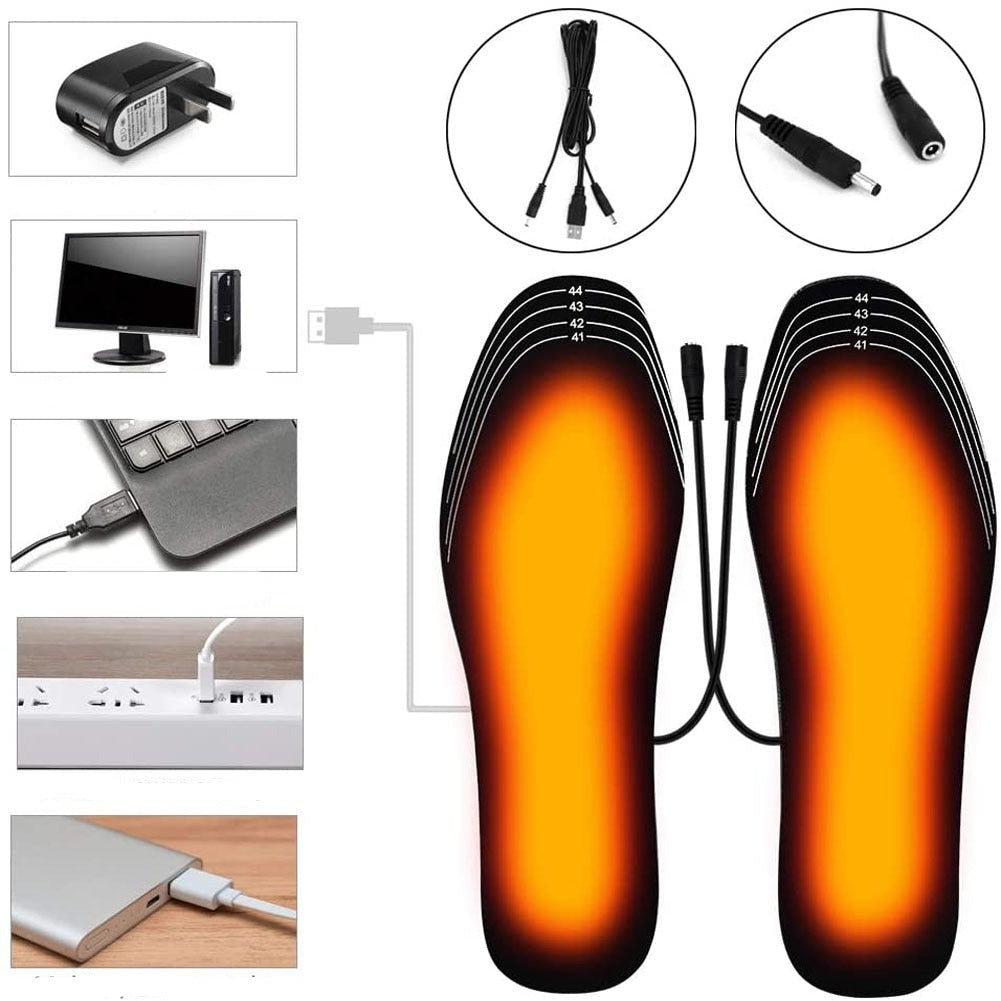 Wärmende Einlegesohlen USB aufladbar