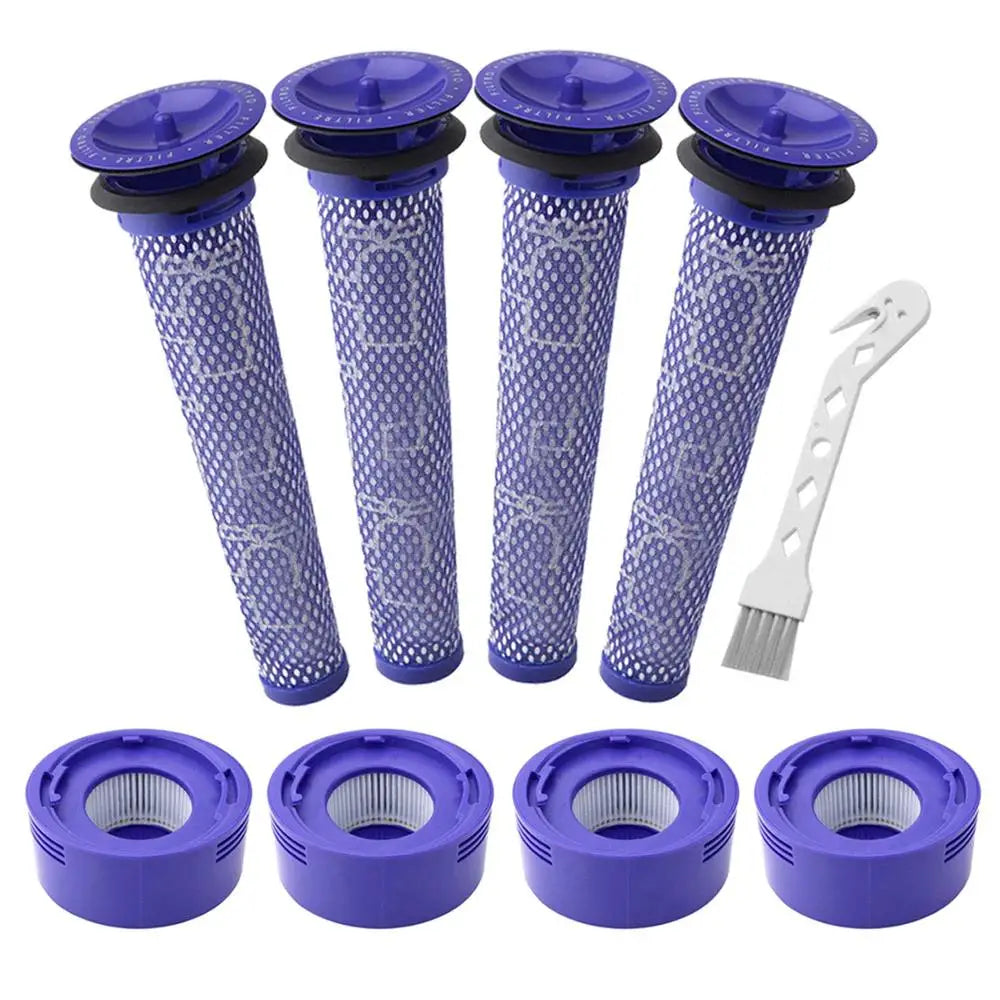 6er-Pack Vorfilter und 2er-Pack HEPA Nachfilter Ersatzteile kompatibel mit Dyson V8 und V7 kabellosen Staubsaugern
