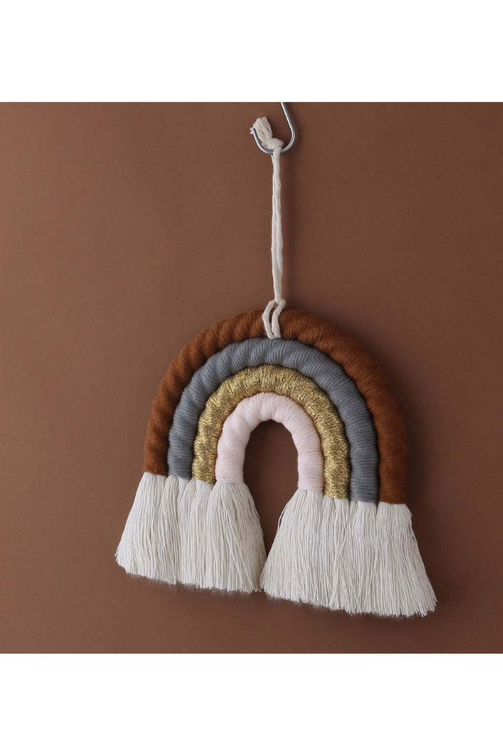 Makramee Regenbogen Wandbehang