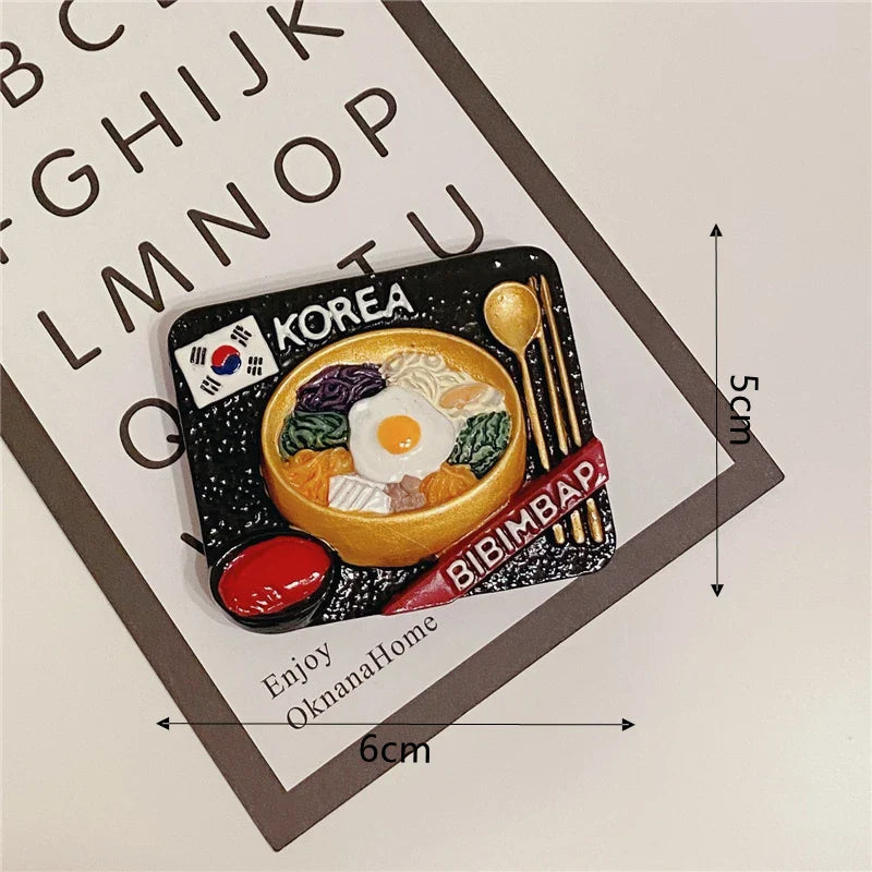 Sandsberg | Bionic Food Kühlschrankmagnet 3D kreative Cartoon Heimdekoration magnetischer süßer Kühlschrankmagnet magnetischer Aufkleber Kraft Nachricht