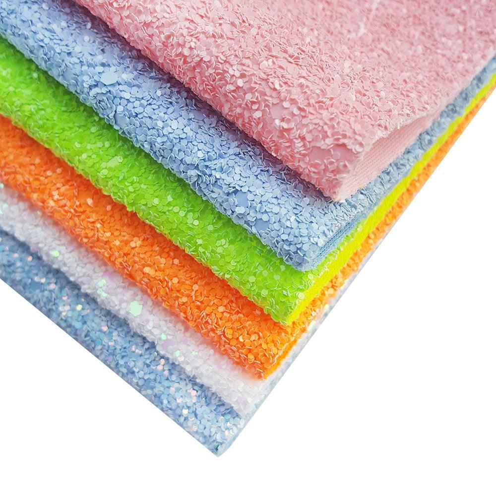 Sandsberg | Regenboog Sprankel Faux Leather Knutselvellen voor Creatieve Projecten