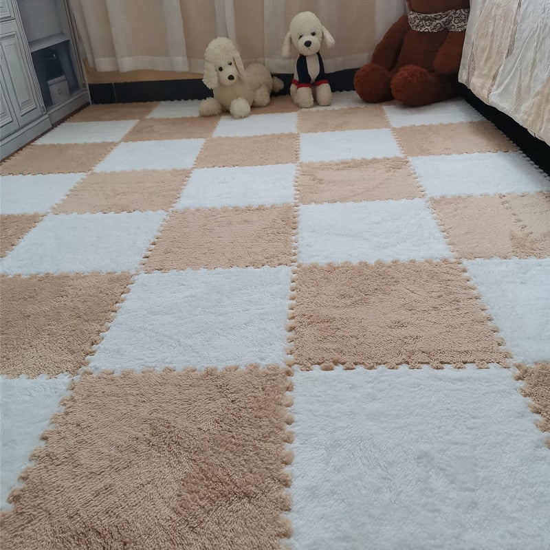 Four Seasons Universal Wildleder Bodenmatte Nähte Schlafzimmer Wand-zu-Wand Teppichboden Nachttisch Prinzessin Zimmer Teppich Teetisch Tatami