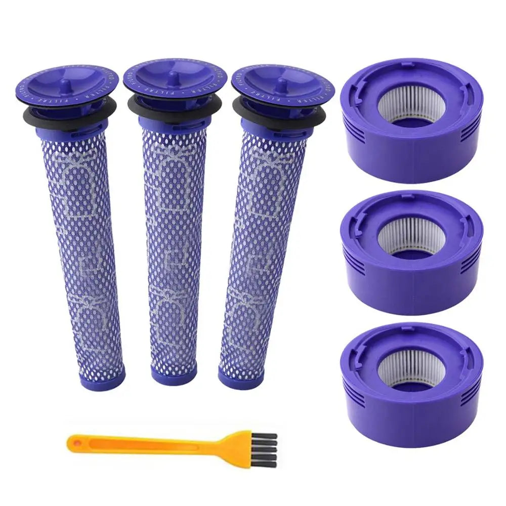 6er-Pack Vorfilter und 2er-Pack HEPA Nachfilter Ersatzteile kompatibel mit Dyson V8 und V7 kabellosen Staubsaugern