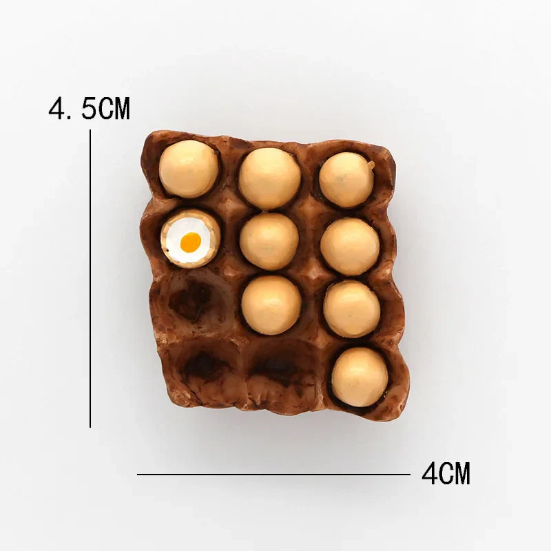 Sandsberg | Bionic Food Kühlschrankmagnet 3D kreative Cartoon Heimdekoration magnetischer süßer Kühlschrankmagnet magnetischer Aufkleber Kraft Nachricht