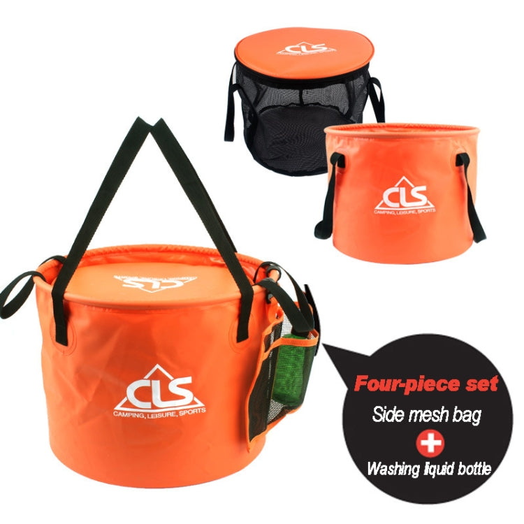 Sandsberg | 30L 4 in 1 PVC Outdoor Faltbare Doppelablaufkorb Camping Angelgerät Tasche