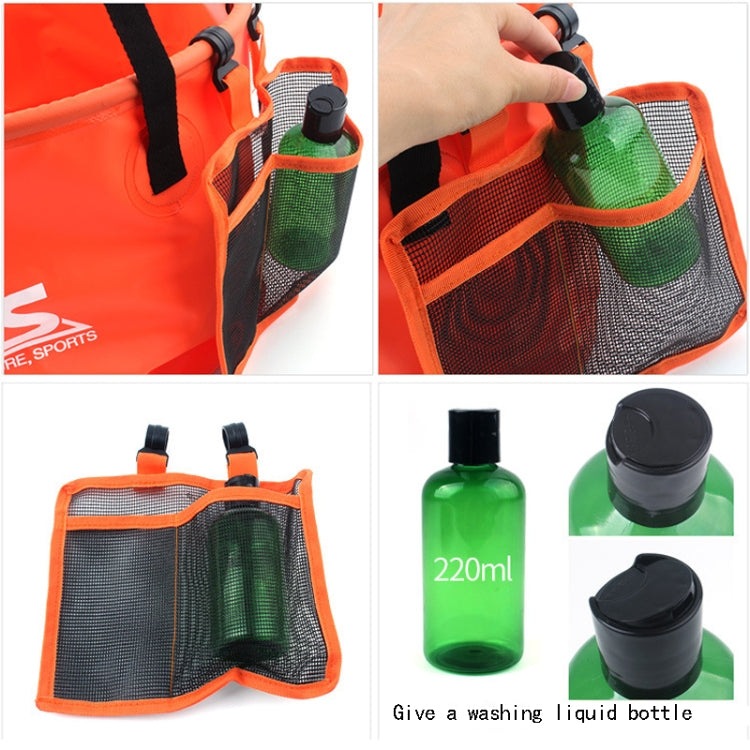Sandsberg | 30L 4 in 1 PVC Outdoor Faltbare Doppelablaufkorb Camping Angelgerät Tasche
