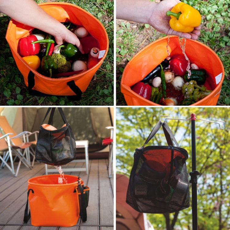 Sandsberg | 30L 4 in 1 PVC Outdoor Faltbare Doppelablaufkorb Camping Angelgerät Tasche