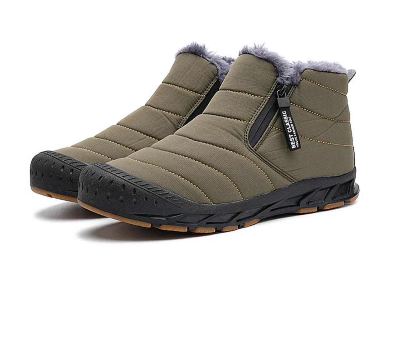 Damen warme Winter Kunstpelz, gefüttert mit wasserdichten Outdoor Schneestiefeln