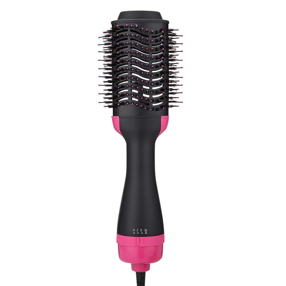 Haartrocknerbürste 2 In 1 Haarglätter