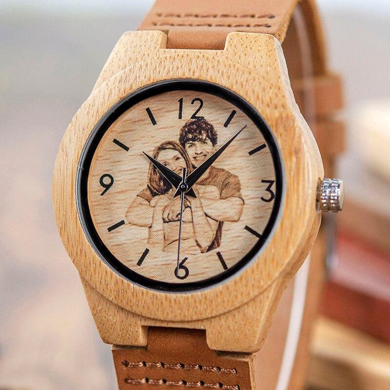 Sandsberg Foto Armbanduhr aus Holz