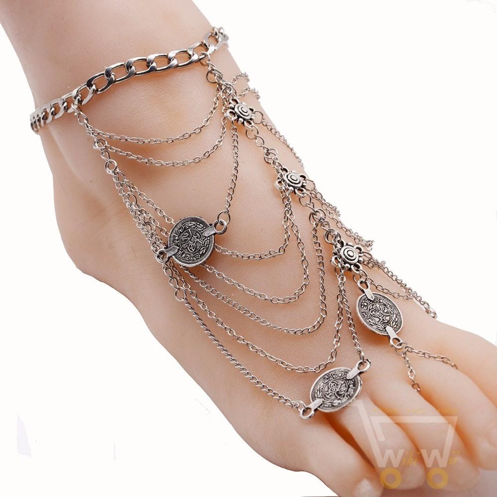 Bohemian Strand Fussketten