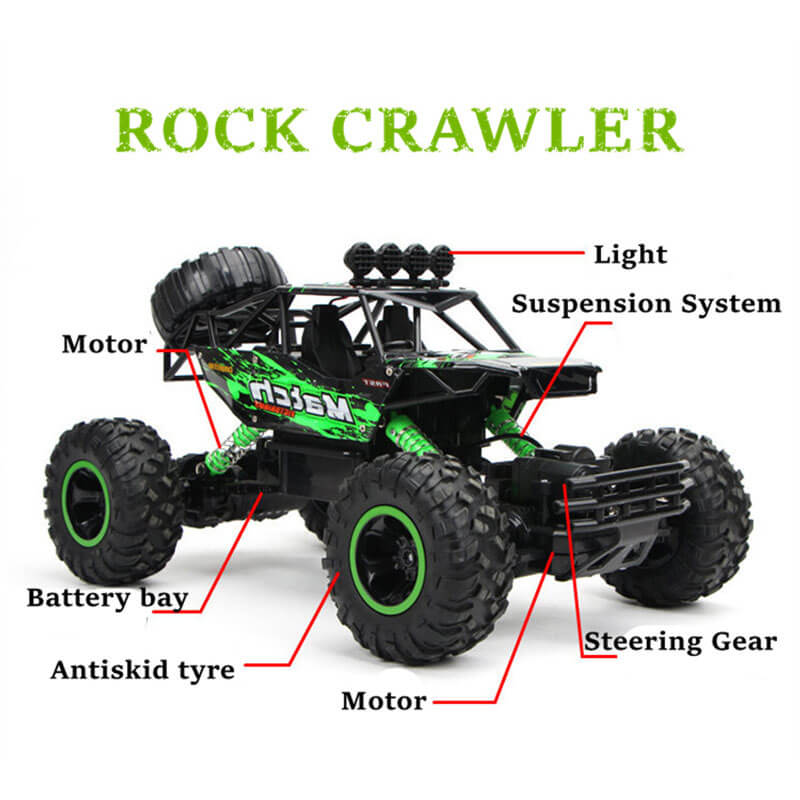 Ferngesteuertes Auto, 4x4, Monstertruck, Rock Crawler, 2,4 G, Offroad-Kletterauto