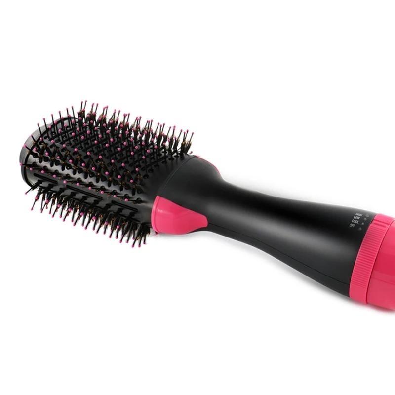 Haartrocknerbürste 2 In 1 Haarglätter