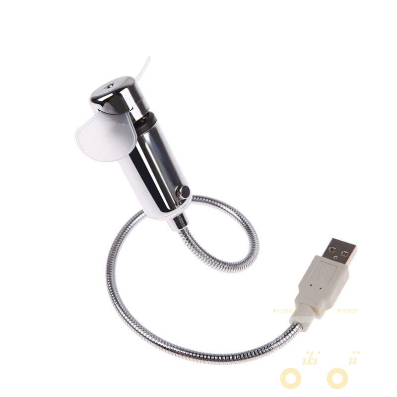 Verstellbarer USB Gadget Mini LED Licht Ventilator Uhr