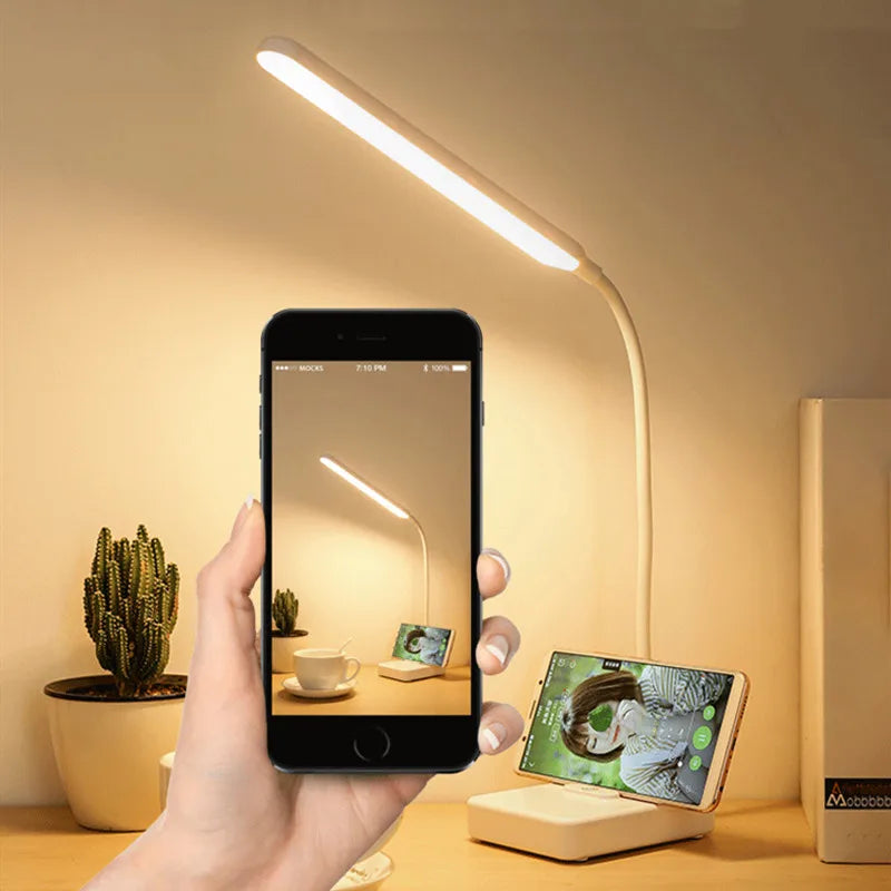 Touch Dimming Schreibtischlampe - USB Lade Leselicht