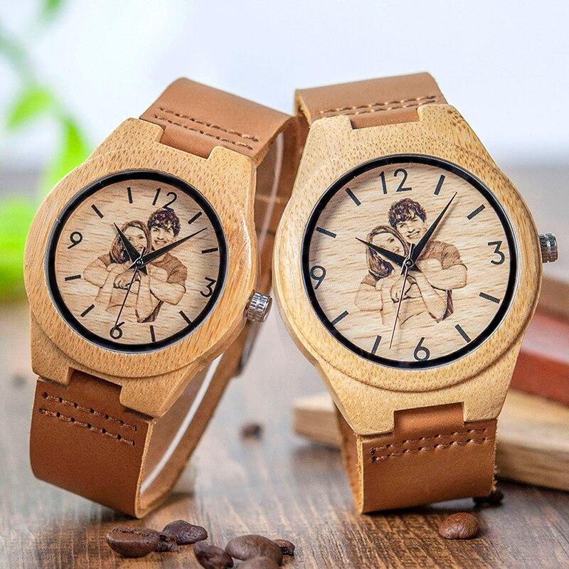 Sandsberg Foto Armbanduhr aus Holz