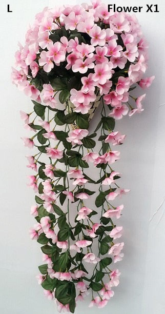 Bunte künstliche Seide violett Efeu hängen Blume für Girlande Wand