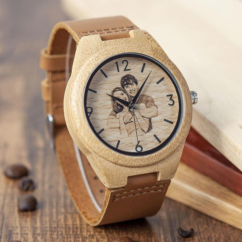 Sandsberg Foto Armbanduhr aus Holz