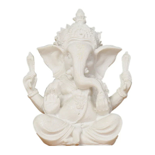 Heimdekoration Natur Sandstein Indische Ganesha Figur Religiöse Hindu Elefantengott Statuen Fengshui Elefantenkopf Buddha