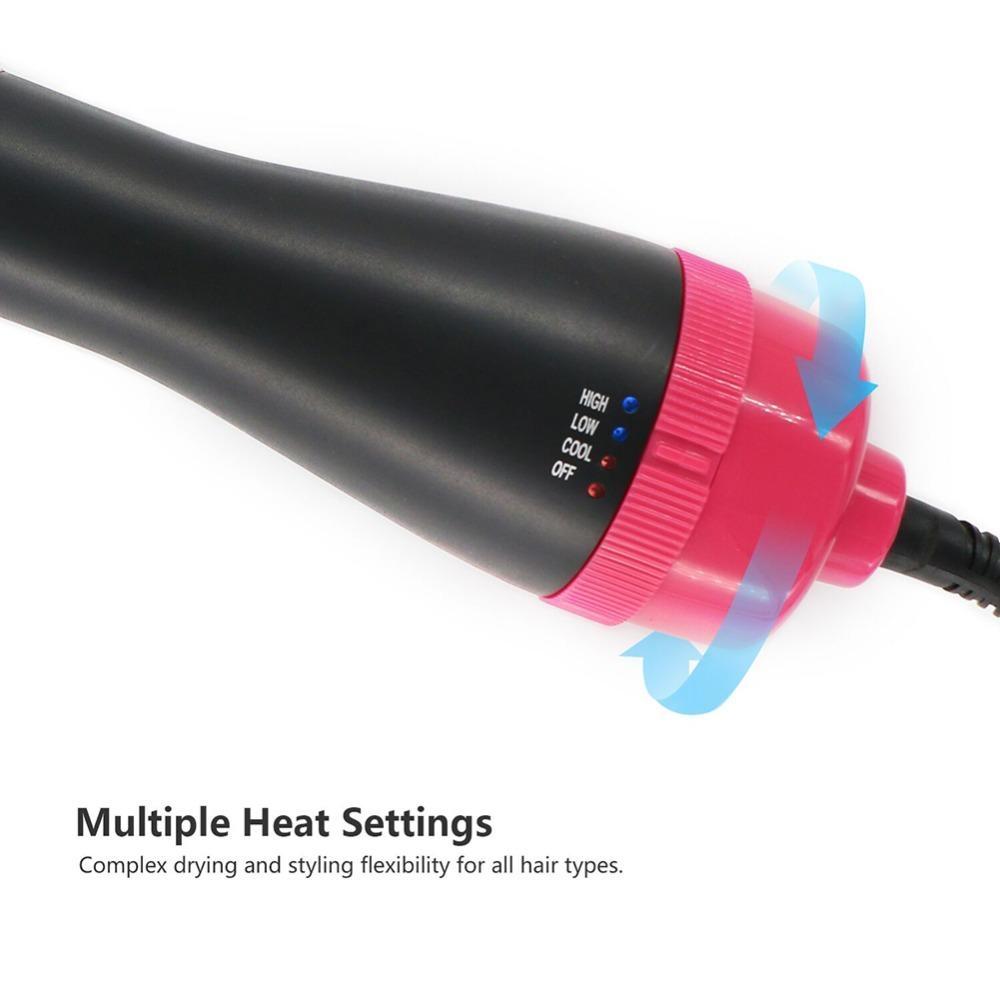 Haartrocknerbürste 2 In 1 Haarglätter