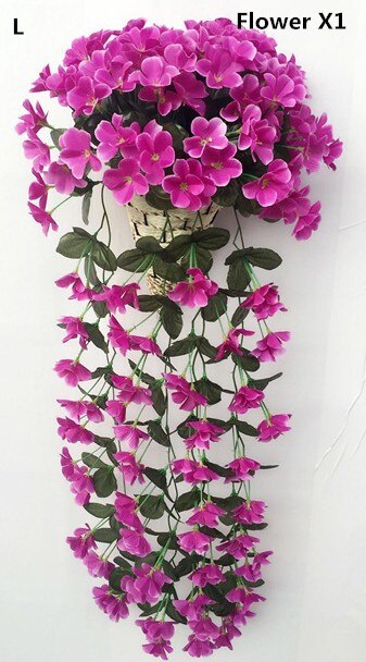 Bunte künstliche Seide violett Efeu hängen Blume für Girlande Wand